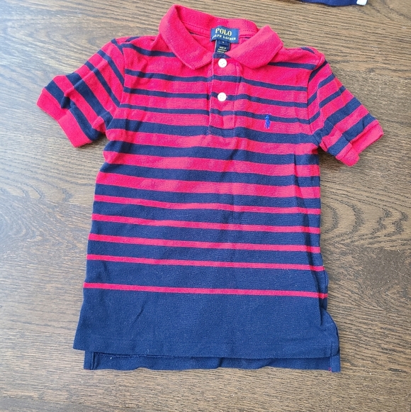 Polo by Ralph Lauren Kids Red and Blue Polo Shirts Lot Of 2 - Picture 3 of 7